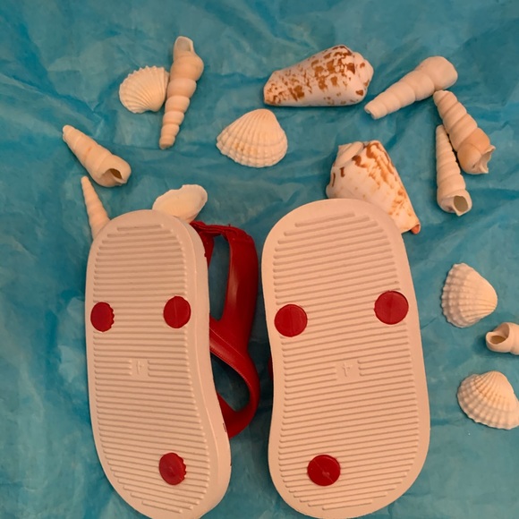 FOURTH OF JULY THEMED BABY FLIP-FLOPS Sz4 - Picture 3 of 4